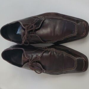 Mens Bacco Bucci Leather Shoes in Brown